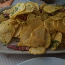 Batatas fritas caseiras